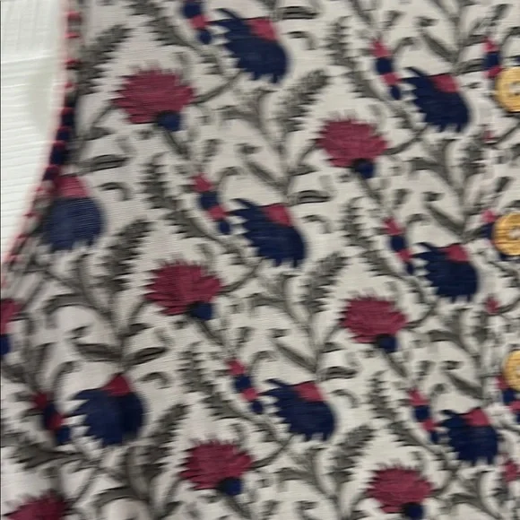 NATURAL LIFE Floral Midi Dress - Red and Blue - Picture 7 of 8